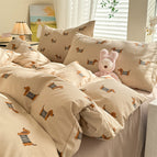 Retro Dog / 1.2m flat sheet
