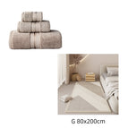 Brown and carpet / Three piece towel set