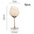6pcsAmber oblique mouth / 500ML