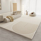 Striped Circle / 120 X160cm Cashmere
