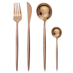 Rose gold / 6 sets 24pcs